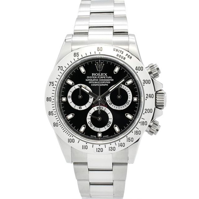 ロレックス　ROLEX　デイトナ　Ref.116520　SS　ブラック　ランダム番　鏡面バックル　USED　中古