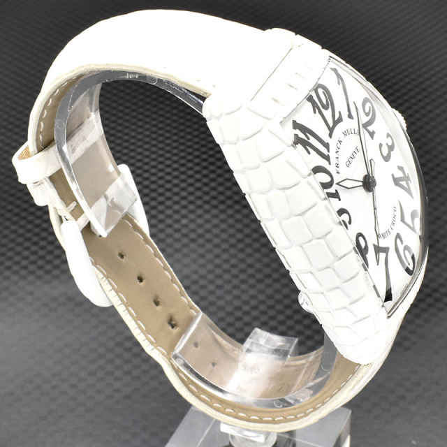 フランクミュラー FRANCK MULLER トノーカーベックス ホワイトクロコ 8880SC WHT CRO 55.5×39.5mm USED 中古
