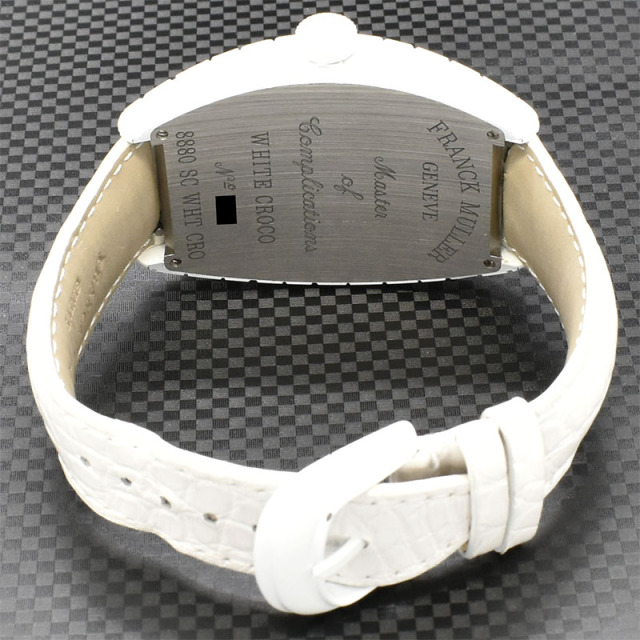 フランクミュラー FRANCK MULLER トノーカーベックス ホワイトクロコ 8880SC WHT CRO 55.5×39.5mm USED 中古