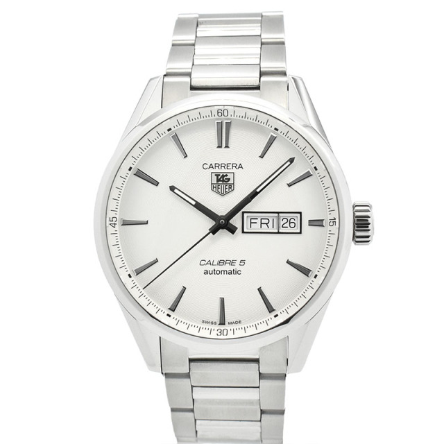 タグホイヤー　TAG HEUER　カレラ デイデイト キャリバー5　WAR201B.BA0723　41mm　SS　シルバー　USED　中古