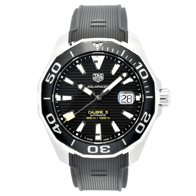 タグホイヤー　TAG HEUER　アクアレーサー キャリバー5　WAY201A.FT6069　43mm　ブラック　USED　中古