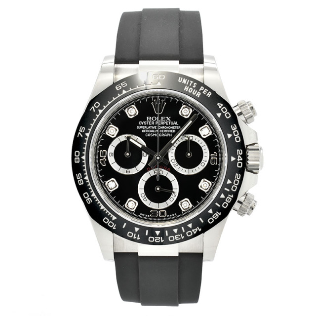 ロレックス　ROLEX　デイトナ　116519LNG　8Pダイヤ　18KWG　オイスターフレックス　40mm　USED　中古