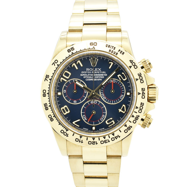 青い鳥 ロレックス ROLEX コスモグラフ デイトナ Ref.116508 ブルー 18KYG