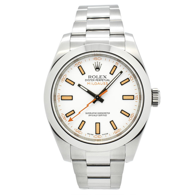 ロレックス　ROLEX　ミルガウス　116400　ホワイト　ランダム番　生産終了モデル　USED　中古