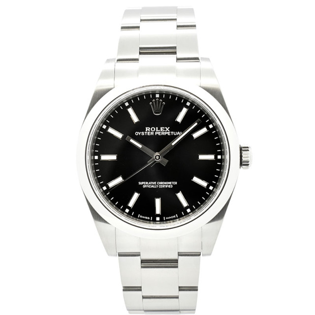 ロレックス　ROLEX　オイスターパーペチュアル 39　Ref.114300　ブラック　39mm　USED　中古