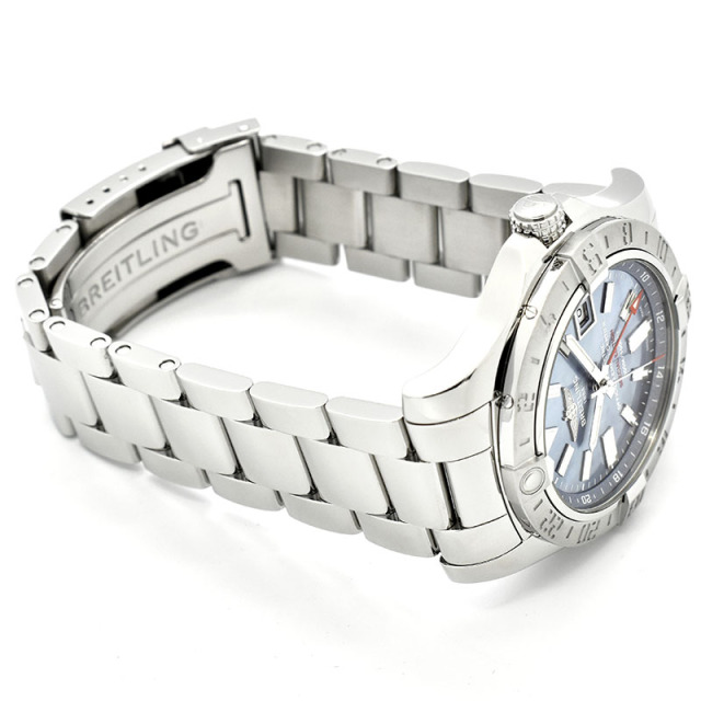 ブライトリング BREITLING アベンジャー2 GMT ブルーMOP A329CMPPSS(A32390) 日本限定 43mm SS USED 中古