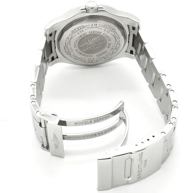 ブライトリング BREITLING アベンジャー2 GMT ブルーMOP A329CMPPSS(A32390) 日本限定 43mm SS USED 中古