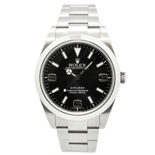 ロレックス　ROLEX　エクスプローラー1　Ref.214270　SS　39mm　ブラックアウト　G番　USED　中古