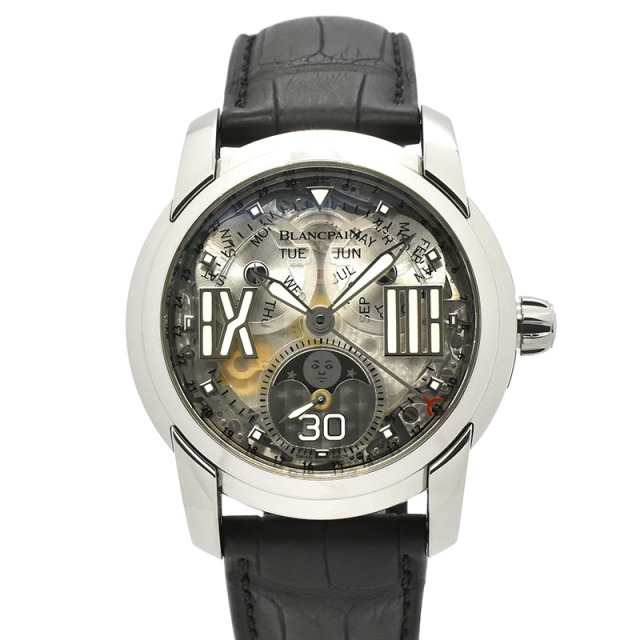 ブランパン　BLANCPAIN　L-エボリューション コンプリートカレンダー 8デイズ　8866-1500-53B　43.5mm　18KWG　世界150本限定　USED　中古