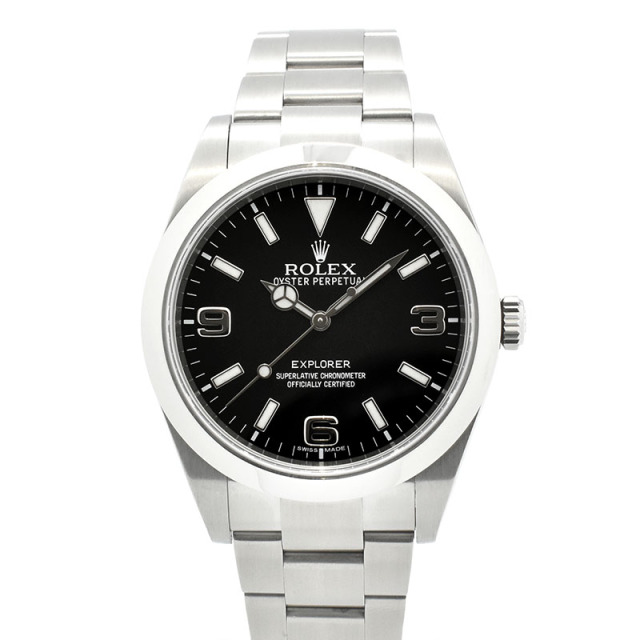 ロレックス　ROLEX　エクスプローラー1　Ref.214270　SS　39mm　ブラックアウト　ランダム番　USED　中古