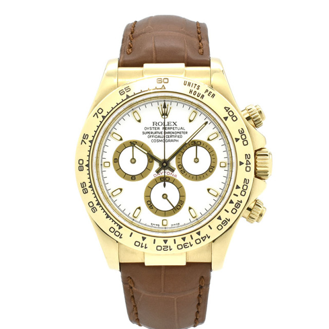 ロレックス　ROLEX　デイトナ　Ref.116518　ホワイト　V番　18KYG　USED　中古