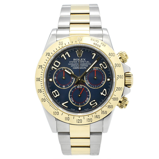 ロレックス ROLEX デイトナ Ref.116523 ブルー 40mm V番 USED 中古
