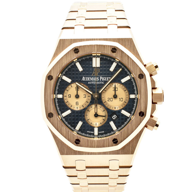 オーデマ・ピゲ　AUDEMARS PIGUET　ロイヤルオーク クロノグラフ　26331OR.OO.1220OR.01　18KPG　41mm　ブルー　USED　中古