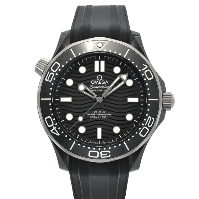 オメガ　OMEGA　シーマスター ダイバー 300m コーアクシャル マスタークロノメーター　210.92.44.20.01.002　43.5mm　セラミック　ラバーベルト　USED　中古