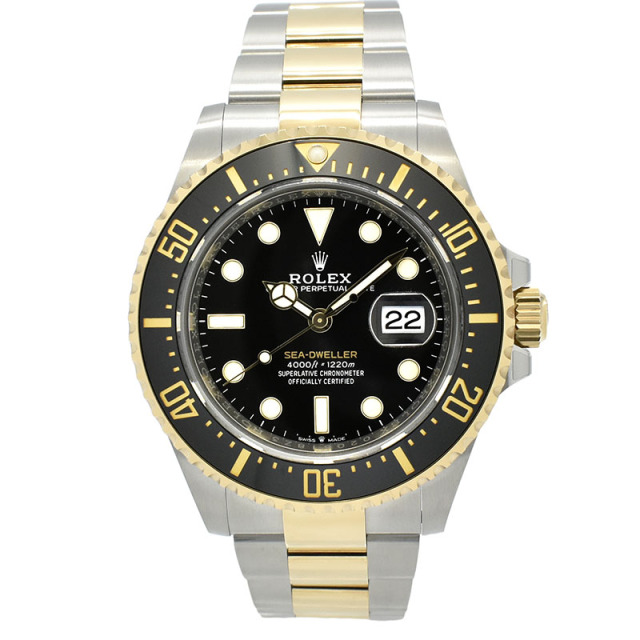 ロレックス　ROLEX　シードゥエラー　126603　43mm　ブラック　18KYG×SS　USED　中古