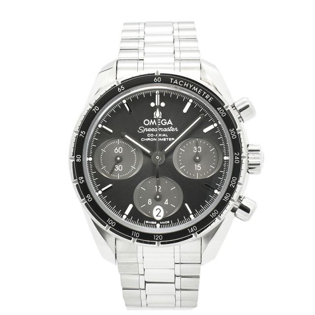 オメガ　OMEGA　スピードマスター 38 コーアクシャル 　324.30.38.50.06.001　38mm　グレー　USED　中古