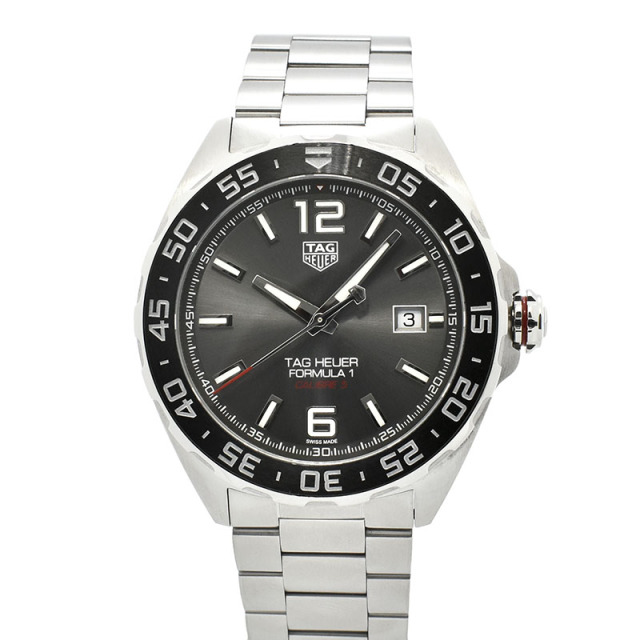 タグホイヤー　TAG HEUER　フォーミュラ1 キャリバー5　WAZ2011.BA0842　グレー　43mm　USED　中古