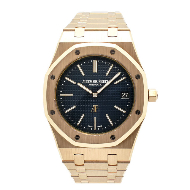 オーデマ・ピゲ　AUDEMARS PIGUET　ロイヤルオーク エクストラシン　15202OR.OO.1240OR.01　39mm　ブルー　USED　中古