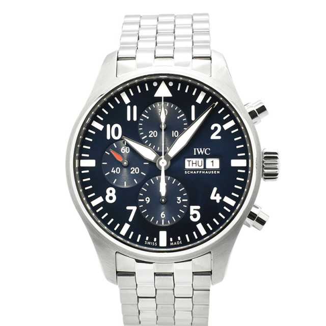 IWC　パイロットウォッチ クロノグラフ プティ・プランス　IW377717　ブルー　43mm　USED　中古