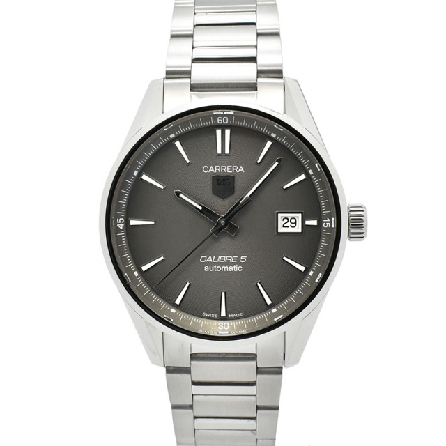 タグホイヤー　TAG HEUER　カレラ キャリバー5　WAR211C.BA0782　SS　グレー　39mm　USED　中古