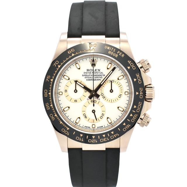 ロレックス　ROLEX　デイトナ　Ref.116515LN　18KERG　アイボリー　オイスターフレックス　USED　中古