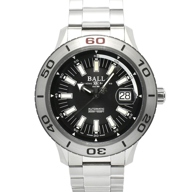 ボールウォッチ　BALL　ストークマン NECC　DM3090A-S3J-BK　ブラック　42mm　USED　中古
