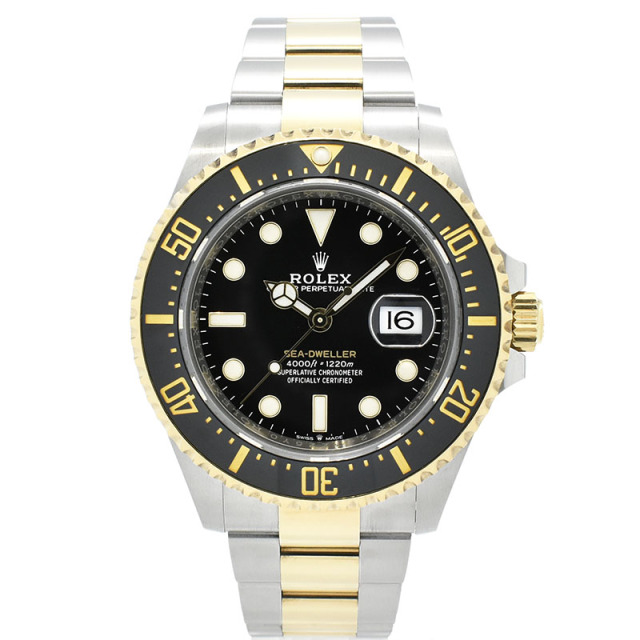 ロレックス　ROLEX　シードゥエラー　Ref.126603　43mm　ブラック　18KYG×SS　USED　中古