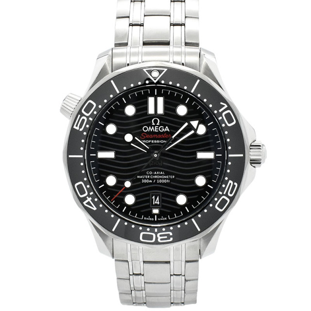 オメガ　OMEGA　シーマスター300 コーアクシャル マスタークロノメーター　210.30.42.20.01.001　ブラック　42mm　USED　中古