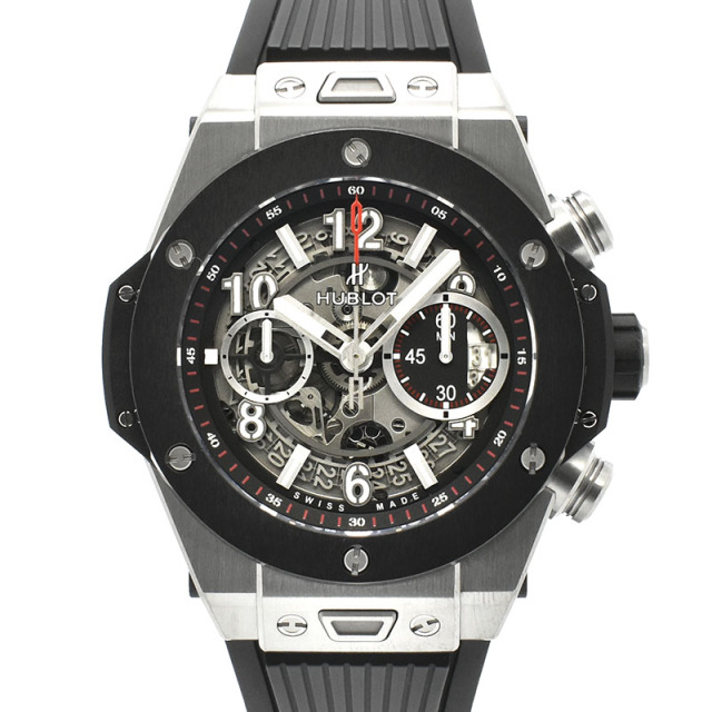 ウブロ　HUBLOT　ビッグバン ウニコ チタニウム セラミック　411.NM.1170.RX　45mm　USED　中古
