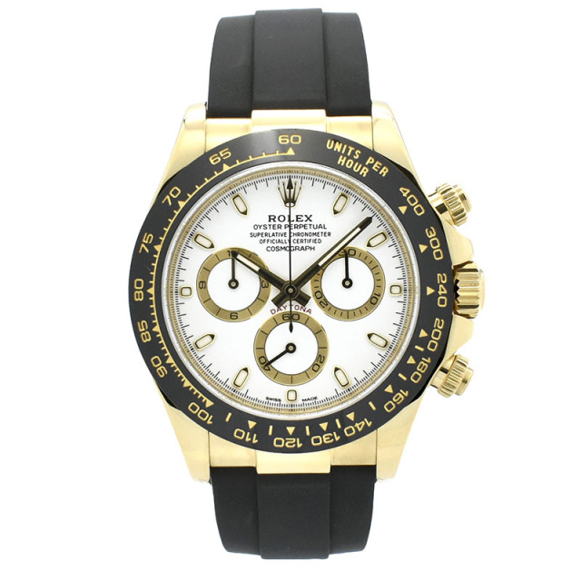 ロレックス　ROLEX　デイトナ　Ref.116518LN　ホワイト　オイスターフレックス　18KYG　USED　中古