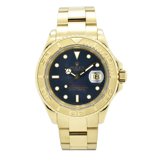 ロレックス　ROLEX　ヨットマスター　Ref.16628　18KYG　ブルー　40mm　U番　USED　中古