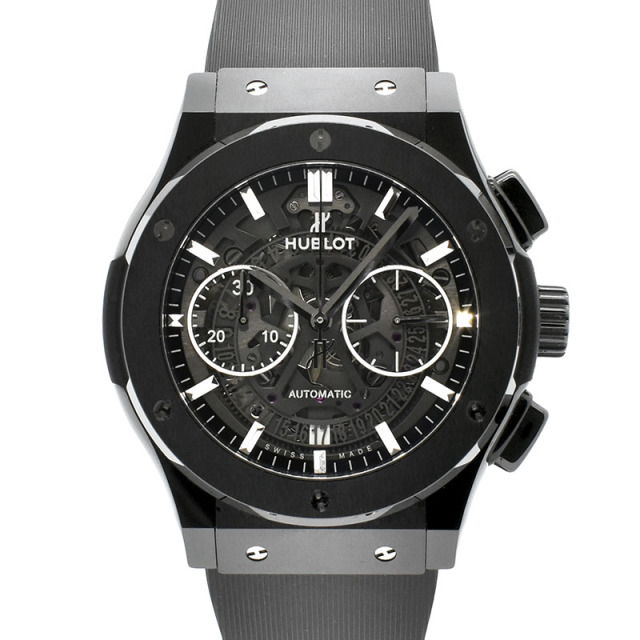 ウブロ　HUBLOT　クラシックフュージョン アエロ クロノグラフ ブラックマジック 525.CM.0170.RX　45mm　セラミック　USED　中古