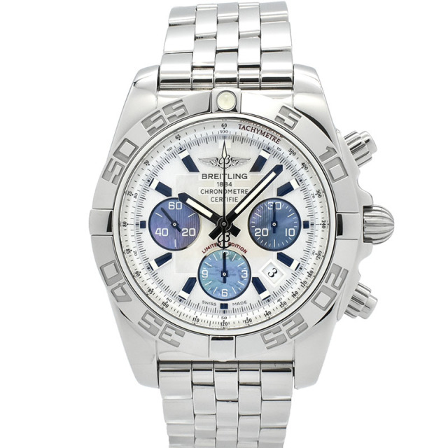 ブライトリング　BREITLING　クロノマット44　A011AJLPA　ホワイトシェル　SS　44mm　日本300本限定　USED　中古