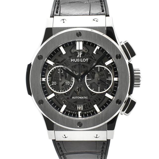 ウブロ　HUBLOT　クラシックフュージョン アエロ クロノグラフ チタニウム　525.NX.0170.LR　45mm　USED　中古