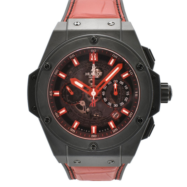 ウブロ　HUBLOT　キングパワー ウニコ レッドマジック　701.CI.1123.GR　48mm　USED　中古