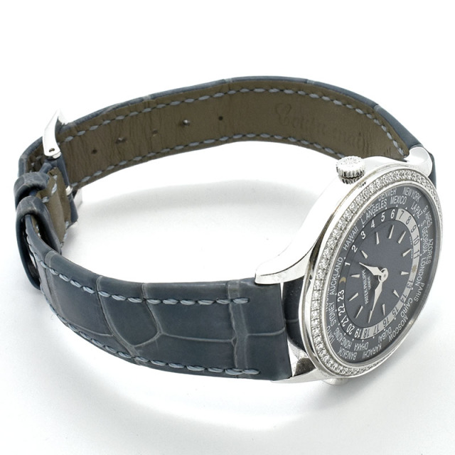 パテックフィリップ PATEK PHILIPPE コンプリケーション ワールドタイム ダイヤベゼル 7130G-016 36mm 18KWG USED 中古