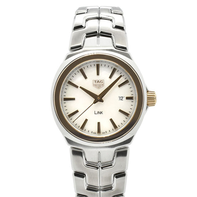 タグホイヤー　TAG HEUER　リンク　WBC1350.BA0600　クォーツ　32mm　ホワイトシェル　USED　中古