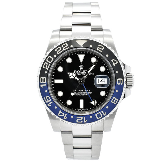 ロレックス　ROLEX　GMTマスター2　116710BLNR　40mm　青黒ベゼル　USED　中古