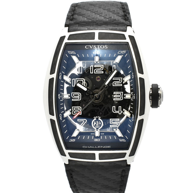 クストス　CVSTOS　チャレンジ ジェットライナー カーボン　CVT-JET2-CARBON ST　世界100本限定　52×40mm　USED　中古