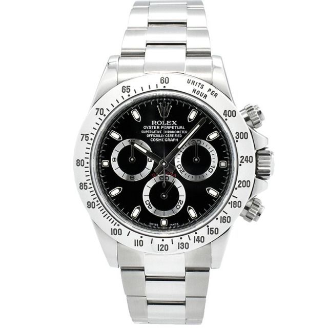 ロレックス　ROLEX　デイトナ　Ref.116520　SS　ブラック　ランダム番　鏡面バックル　USED　中古