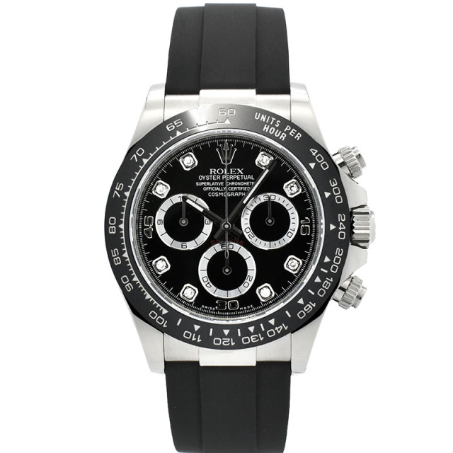 ロレックス　ROLEX　デイトナ　Ref.116519LNG　8Pダイヤ　18KWG　オイスターフレックス　40mm　USED　中古