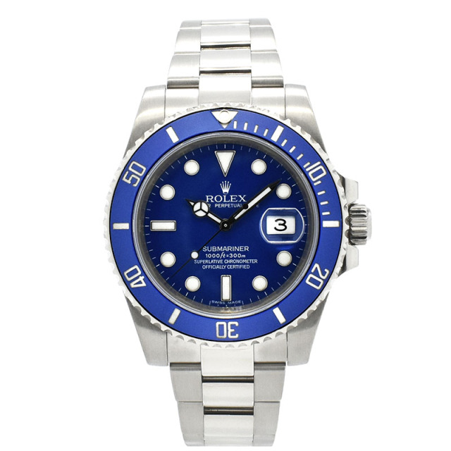 ロレックス　ROLEX　サブマリーナデイト　Ref.116619LB　18KWG　ブルー　40mm　V番　USED　中古