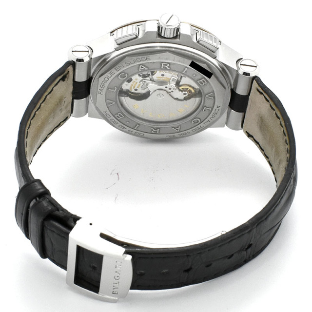 ブルガリ BVLGARI ディアゴノ カリブロ303 クロノグラフ DG42C6SPGLDCH