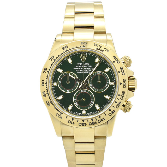 ロレックス　ROLEX　コスモグラフ デイトナ　Ref.116508　グリーン　18KYG　40mm　USED　中古