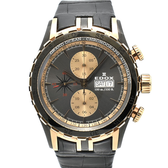 エドックス　EDOX　グランドオーシャン クロノグラフ　01121-357RN-GIR　48mm　USED　中古