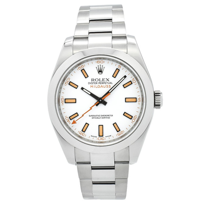 ロレックス　ROLEX　ミルガウス　116400　ホワイト　V番　生産終了　USED　中古