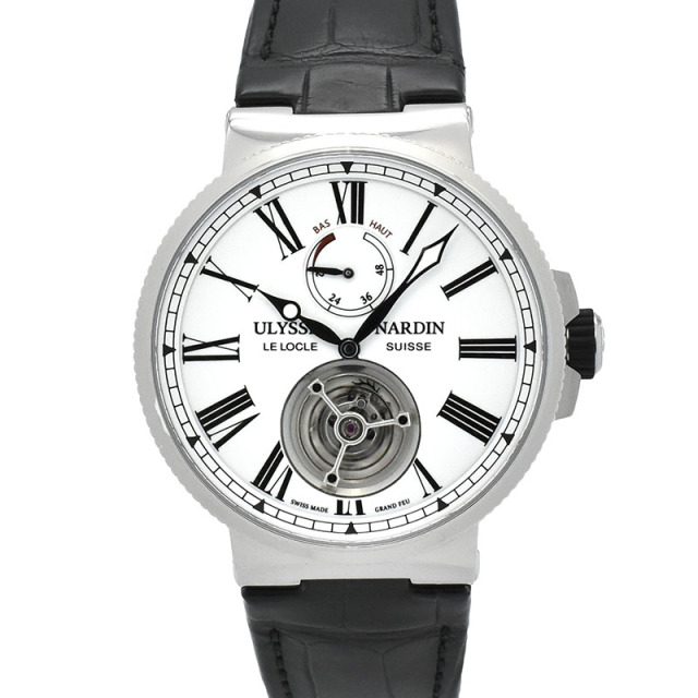 ユリスナルダン　ULYSSE NARDIN　マリーン トゥールビヨン　1283-181/E0　43mm　USED　中古
