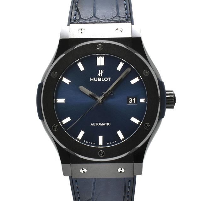 ウブロ　HUBLOT　クラシックフュージョン セラミック ブルー　542.CM.7170.LR　42mm　USED　中古