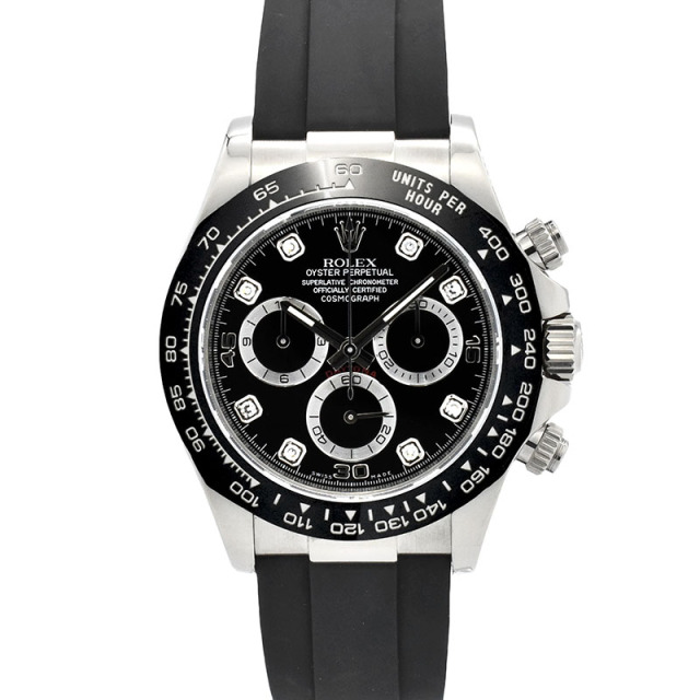 ロレックス　ROLEX　デイトナ　Ref.116519LNG　8Pダイヤ　18KWG　オイスターフレックス　40mm　USED　中古