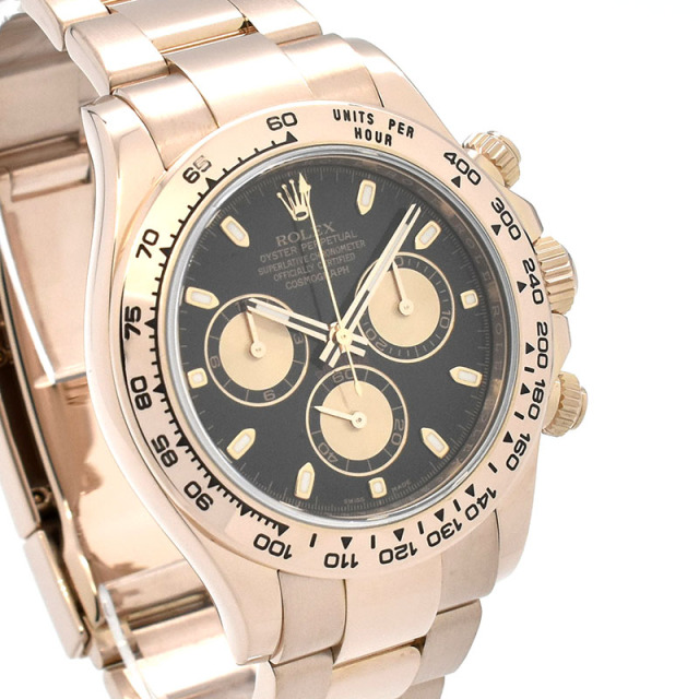 ロレックス ROLEX デイトナ Ref.116505 エバーローズゴールド ブラック/ピンク ランダム番 40mm USED 中古